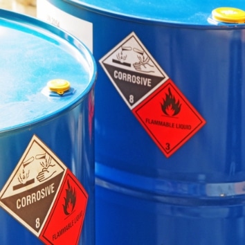Barrels of chemicals