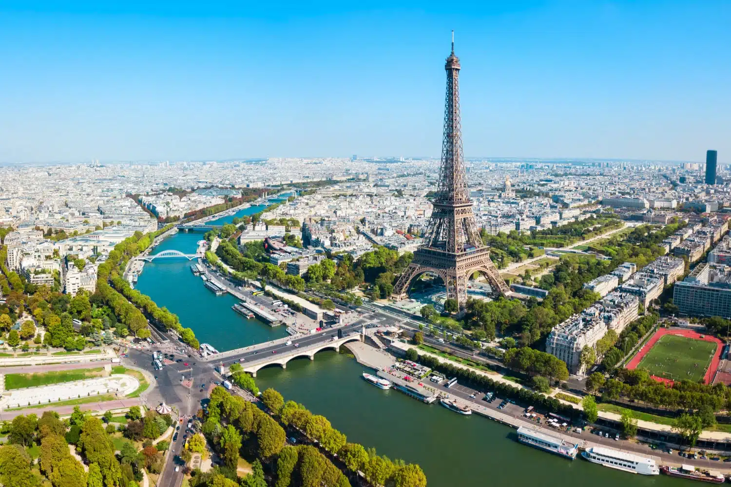 High Camera View of Paris